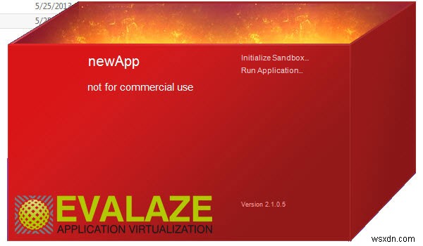 การใช้ Evalaze เพื่อจำลองแอปพลิเคชัน Windows