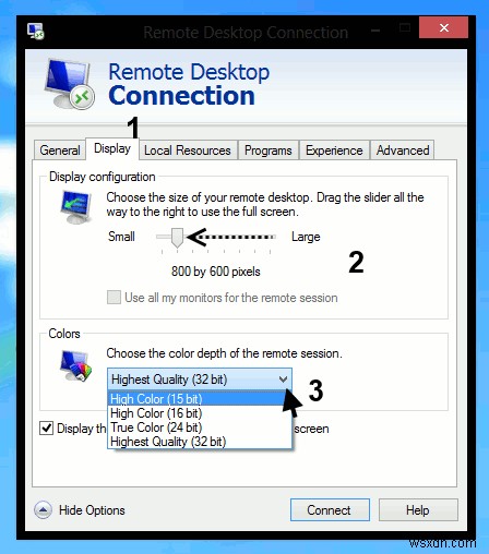 การเร่งความเร็วการเชื่อมต่อเดสก์ท็อประยะไกลใน Windows 8