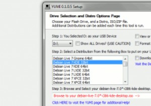 สร้างไดรฟ์ USB MultiBoot Linux ด้วย YUMI