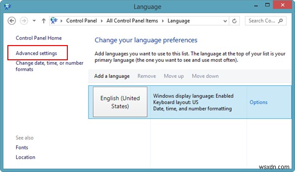 วิธีตั้งค่าภาษาของแอปแต่ละรายการใน Windows 8