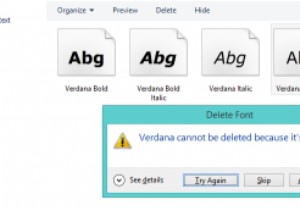 วิธีการลบแบบอักษรโดยใช้รีจิสทรีของ Windows