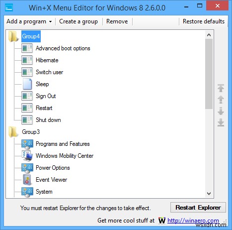 แก้ไขเมนู Win + X อย่างง่ายดายใน Windows 8 เพื่อเพิ่มผลผลิตของคุณ