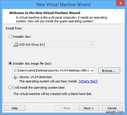 วิธีการติดตั้ง Ubuntu ใน VMware Player [Windows]