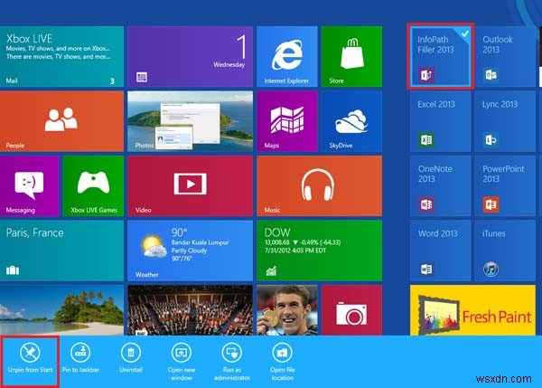 วิธีการลบโปรแกรมที่ติดตั้งล่วงหน้าใน Windows 8