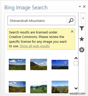 การเพิ่มคุณลักษณะ Bing ให้กับ Office 2013
