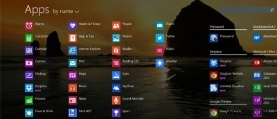 เปลี่ยนหน้าจอเริ่มของ Windows 8.1 ด้วยหน้าจอแอพ 