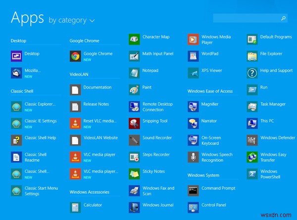 เปลี่ยนหน้าจอเริ่มของ Windows 8.1 ด้วยหน้าจอแอพ 