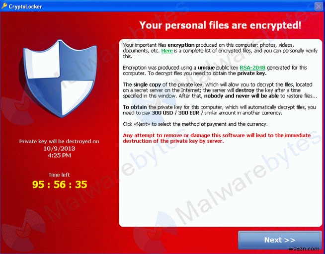 Cryptolocker คืออะไรและคุณจะป้องกันได้อย่างไร