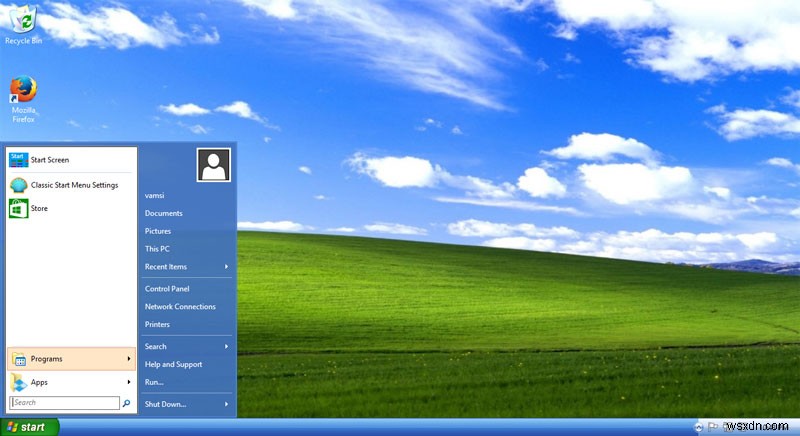 วิธีทำให้ Windows 8 ดูเหมือน Windows XP