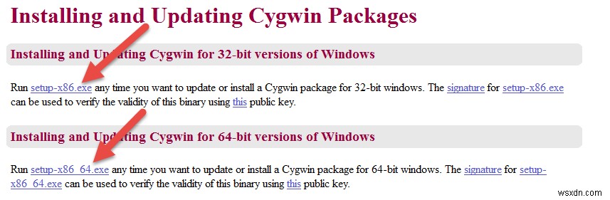 วิธีการติดตั้งและกำหนดค่า Cygwin ในสภาพแวดล้อมของ Windows