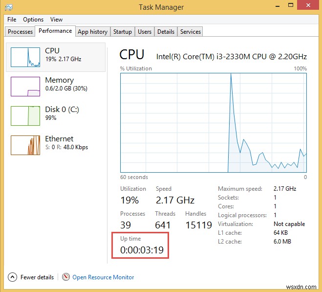 วิธีค้นหาเวลาทำงานของคอมพิวเตอร์ Windows และ Linux และวันที่ติดตั้ง