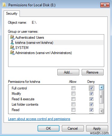 วิธีบล็อกผู้ใช้ไม่ให้เข้าถึงพาร์ติชัน NTFS ใน Windows