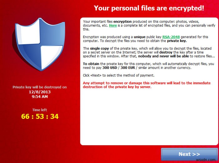 วิธีการกู้คืนฮาร์ดไดรฟ์ที่ติดไวรัส CryptoLocker