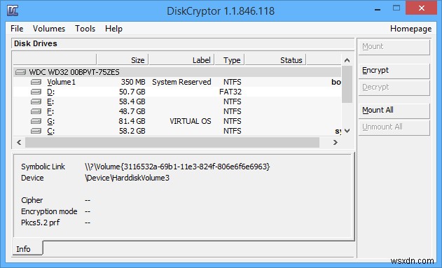 วิธีใช้ DiskCryptor เพื่อเข้ารหัสพาร์ติชั่นใน Windows