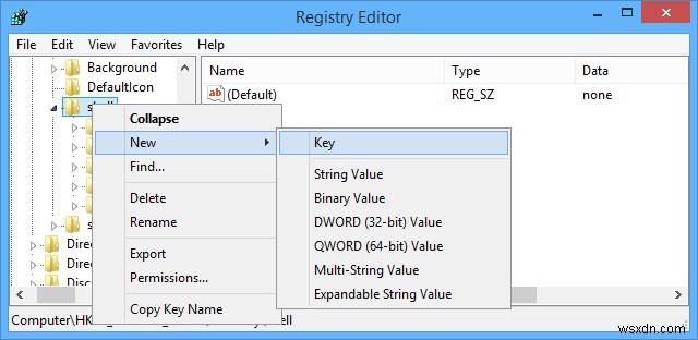 วิธีการเพิ่มตัวเลือก Open Powershell ที่นี่เพื่อคลิกขวาที่เมนูบริบทใน Windows