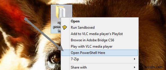 วิธีการเพิ่มตัวเลือก Open Powershell ที่นี่เพื่อคลิกขวาที่เมนูบริบทใน Windows