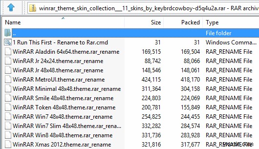 ธีม WinRAR และ 7-Zip อย่างง่ายดายสำหรับการยกเครื่องภาพทั้งหมด