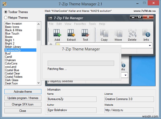 ธีม WinRAR และ 7-Zip อย่างง่ายดายสำหรับการยกเครื่องภาพทั้งหมด