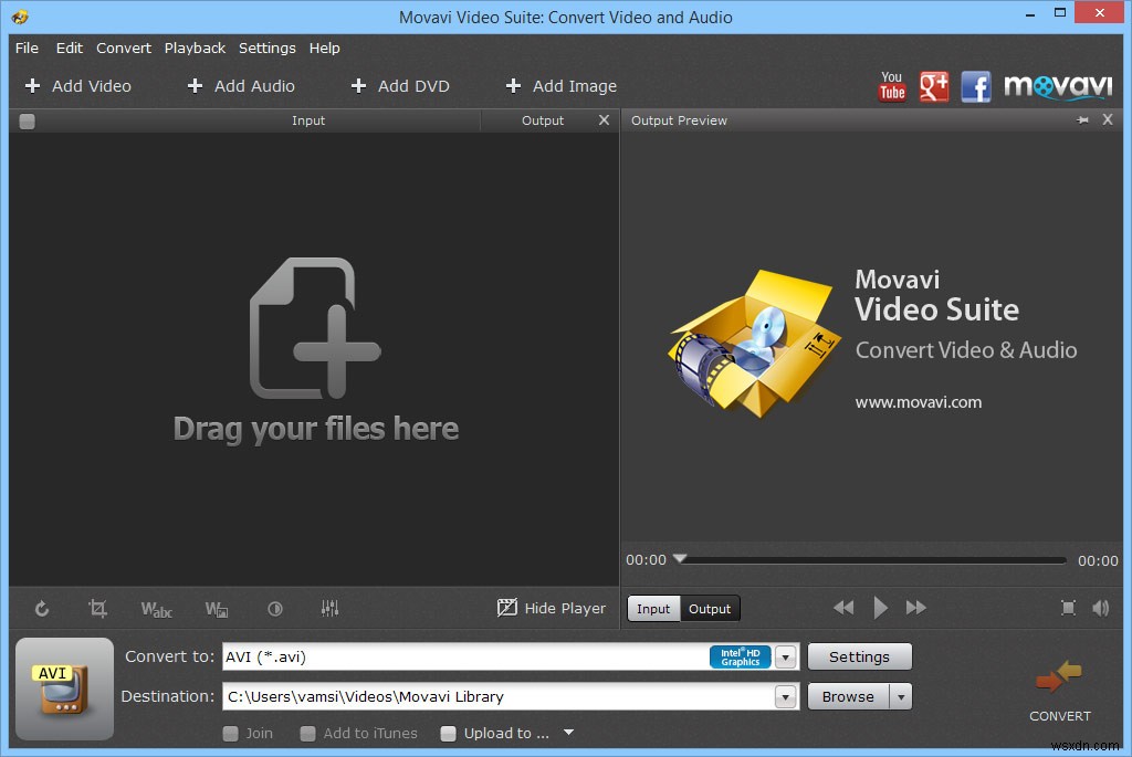 Movavi Suite – All-in-One Video Toolkit สำหรับ Windows