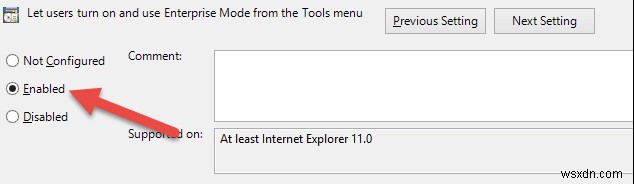 วิธีเปิดใช้งานโหมดองค์กรใน Internet Explorer 11