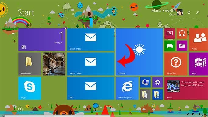 วิธีใช้ Live Tiles ต่างๆ สำหรับอีเมลหลายฉบับในแอป Mail ของ Windows 8.1