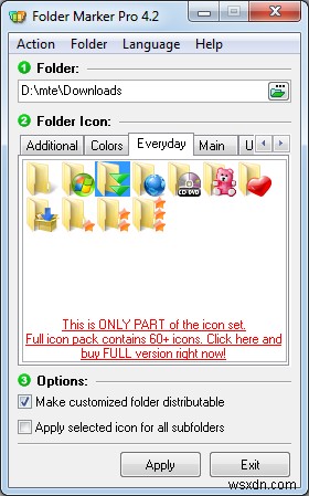 เปลี่ยนไอคอนโฟลเดอร์ Windows ของคุณด้วย FolderMarker