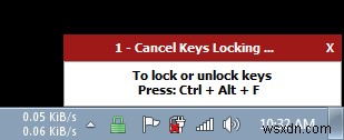 KeyFreeze – แอปง่ายๆ ในการล็อกแป้นพิมพ์และเมาส์โดยไม่ต้องล็อกหน้าจอ