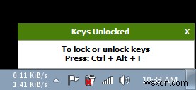 KeyFreeze – แอปง่ายๆ ในการล็อกแป้นพิมพ์และเมาส์โดยไม่ต้องล็อกหน้าจอ