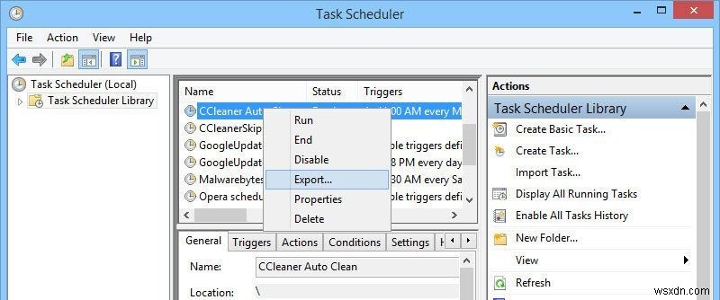 วิธีการเปลี่ยนชื่องานที่กำหนดเวลาไว้ใน Windows Task Scheduler