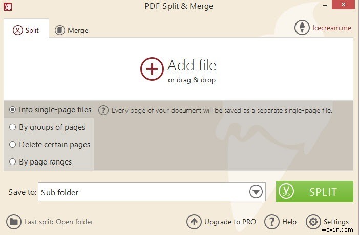 แยกและรวม PDF ใน Windows ได้อย่างง่ายดายด้วย PDF Split &Merge