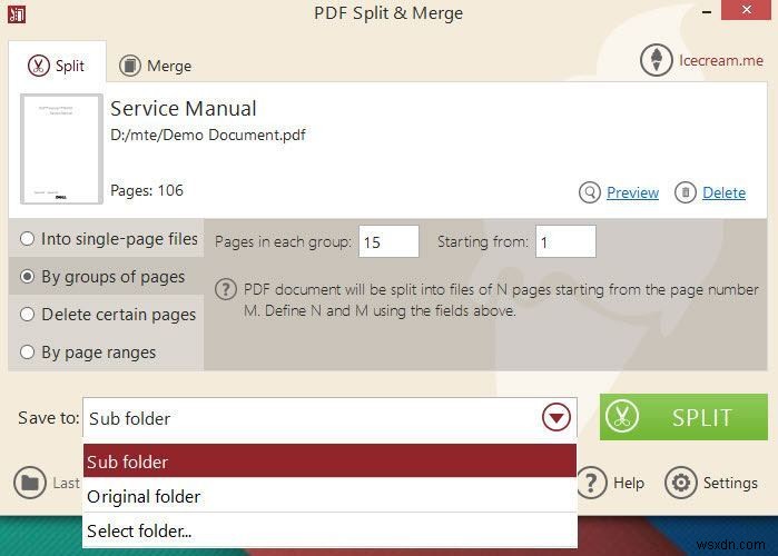 แยกและรวม PDF ใน Windows ได้อย่างง่ายดายด้วย PDF Split &Merge