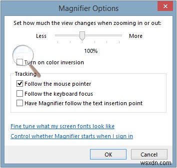 การใช้ Windows Magnifier และทางเลือกอื่นเพื่อให้อ่านบนหน้าจอได้ง่ายขึ้น