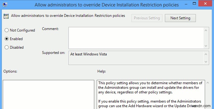 วิธีป้องกันไม่ให้ผู้ใช้ติดตั้งอุปกรณ์แบบถอดได้ใน Windows