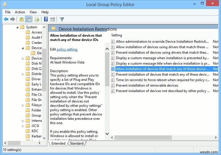 วิธีป้องกันไม่ให้ผู้ใช้ติดตั้งอุปกรณ์แบบถอดได้ใน Windows