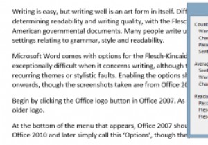 วิธีรับ Microsoft Word เพื่อตรวจสอบความสามารถในการอ่านเอกสารของคุณ