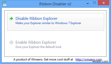 วิธีลบ Ribbon UI ออกจาก Windows 8.1