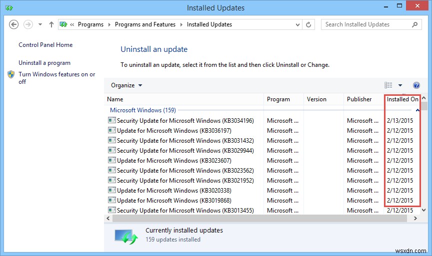 วิธีถอนการติดตั้ง Windows Update