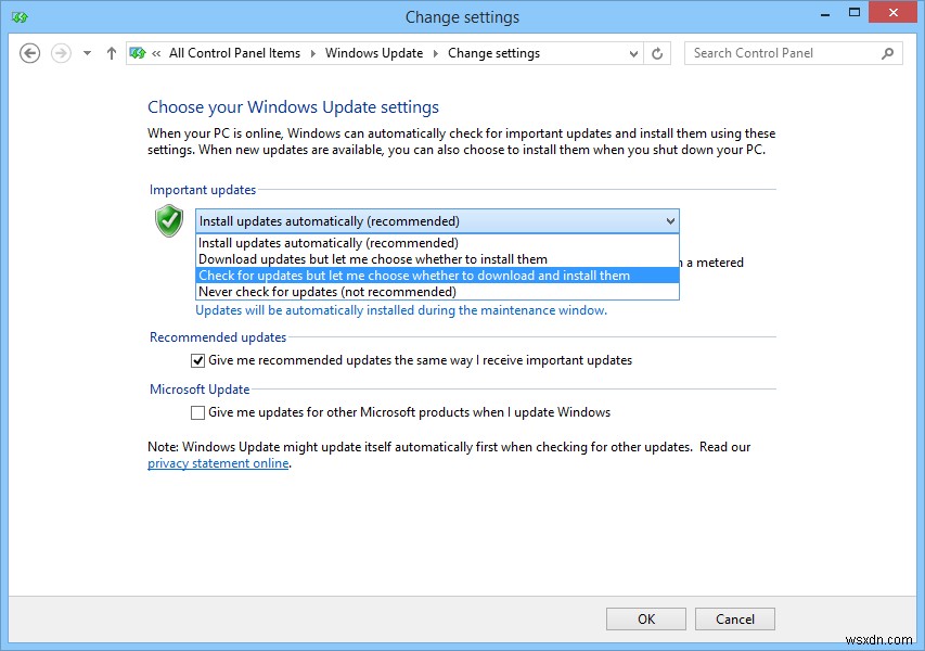 วิธีถอนการติดตั้ง Windows Update