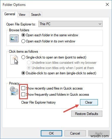 วิธีการลบประวัติแถบที่อยู่ของ Windows Explorer ใน Windows