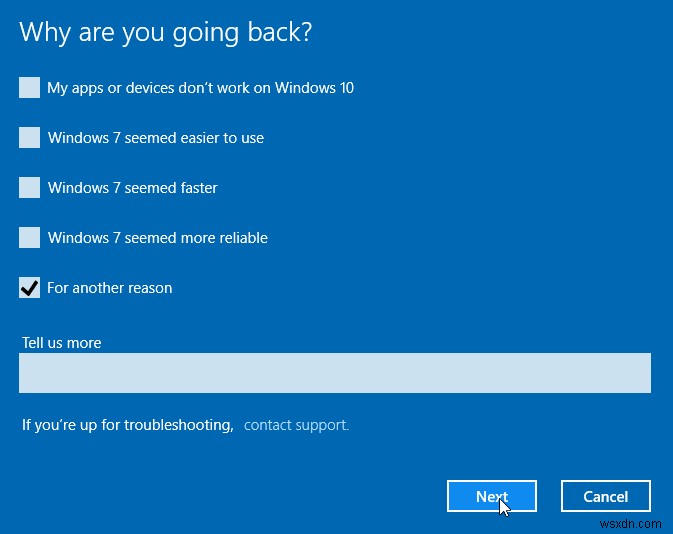 วิธีการดาวน์เกรดจาก Windows 10 เป็น Windows เวอร์ชันก่อนหน้า