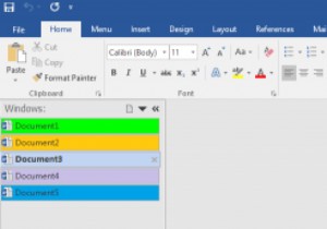 เพิ่มแท็บไปยังอินเทอร์เฟซของ Microsoft Office ใน Windows