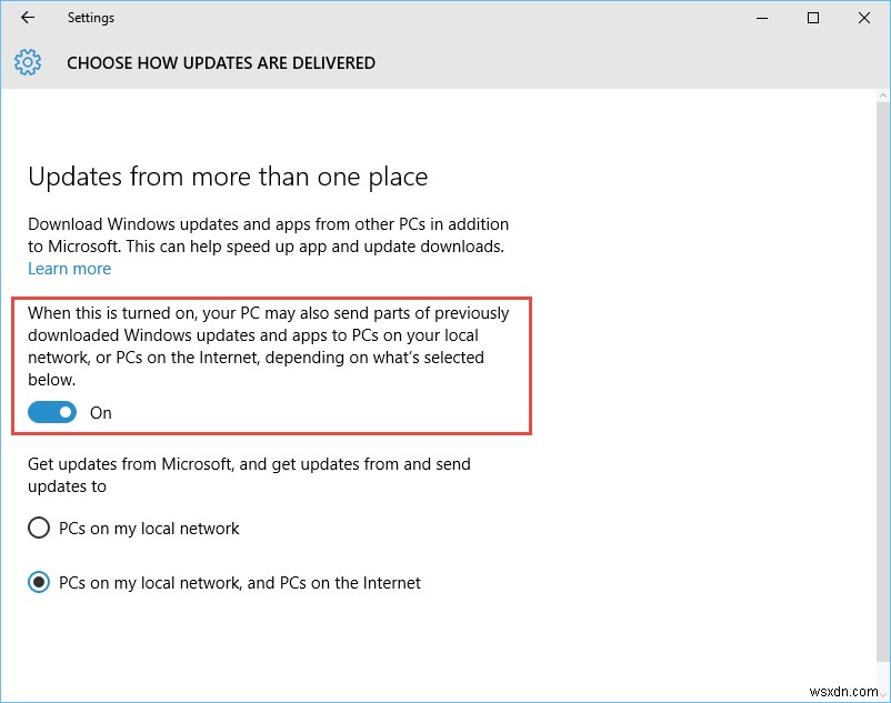 วิธีปิดการใช้งาน Windows Update Delivery Optimization ใน Windows 10