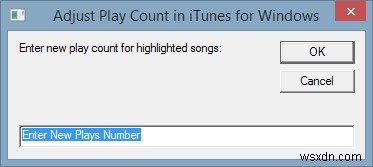 การปรับจำนวนการเล่นใน iTunes [Windows]