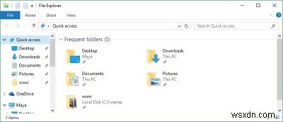 วิธีลบการเข้าถึงด่วนจาก Windows 10 File Explorer