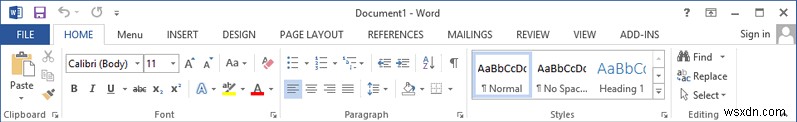 วิธีคืนค่า Ribbon UI เป็นเค้าโครงแบบคลาสสิกสำหรับ Microsoft Office