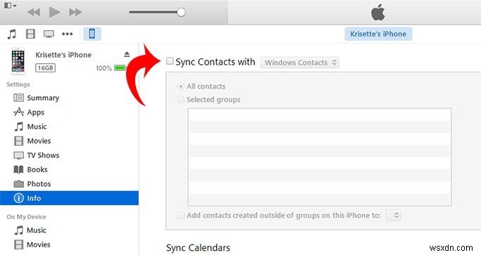 วิธีการส่งออกผู้ติดต่อ iPhone เป็นไฟล์ CSV ใน Windows 8