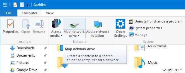 การทำแผนที่ OneDrive เป็นไดรฟ์เครือข่ายใน Windows 10