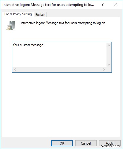 วิธีแสดงข้อความที่กำหนดเองในหน้าจอเข้าสู่ระบบ Windows 10