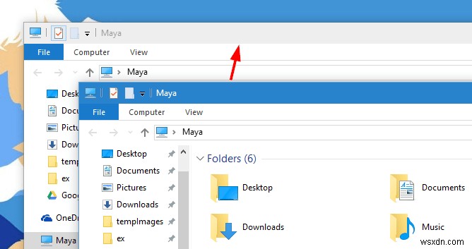 วิธีเปิดใช้งานแถบชื่อสีบน Windows ที่ไม่ใช้งานใน Windows 10