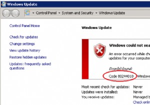 WSUS Windows Update Error 0x80244010:เกินจำนวนสูงสุดของเซิร์ฟเวอร์ไปกลับ